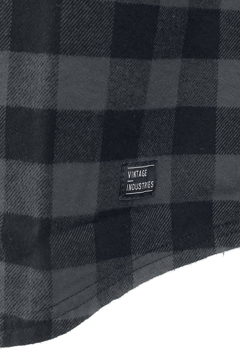EMP "Harley Shirt" Flanellhemd Charcoal/schwarz Von Vintage Industries