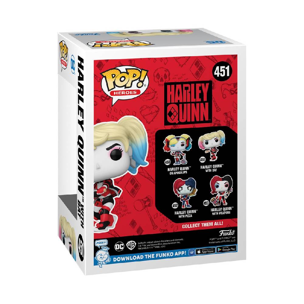 EMP "Harley With Bat Vinyl Figur 451" Funko Pop! Von Harley Quinn