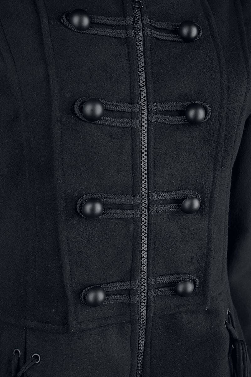 EMP "Haunt Coat" Trenchcoat Schwarz Von Poizen Industries