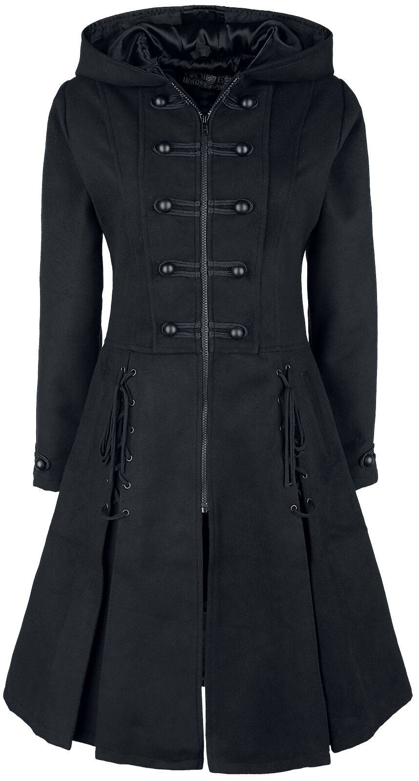 EMP "Haunt Coat" Trenchcoat schwarz von Poizen Industries