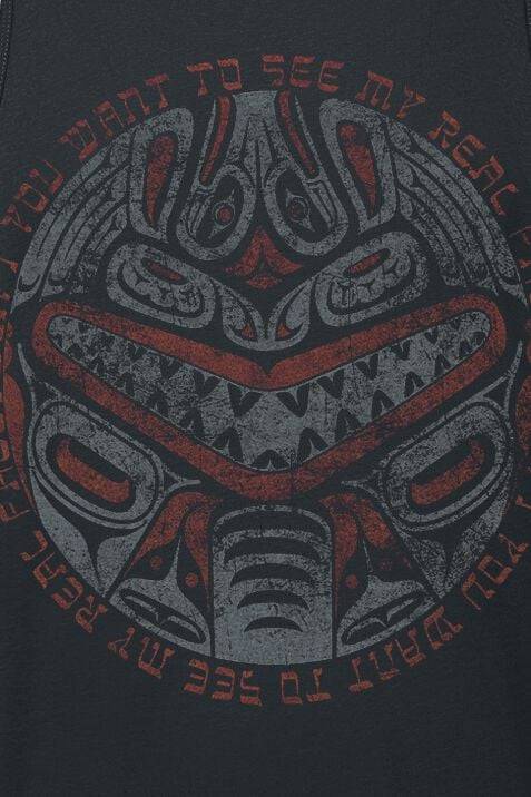 EMP "Hawaiian Mask" Tank-Top Schwarz Von Outer Vision