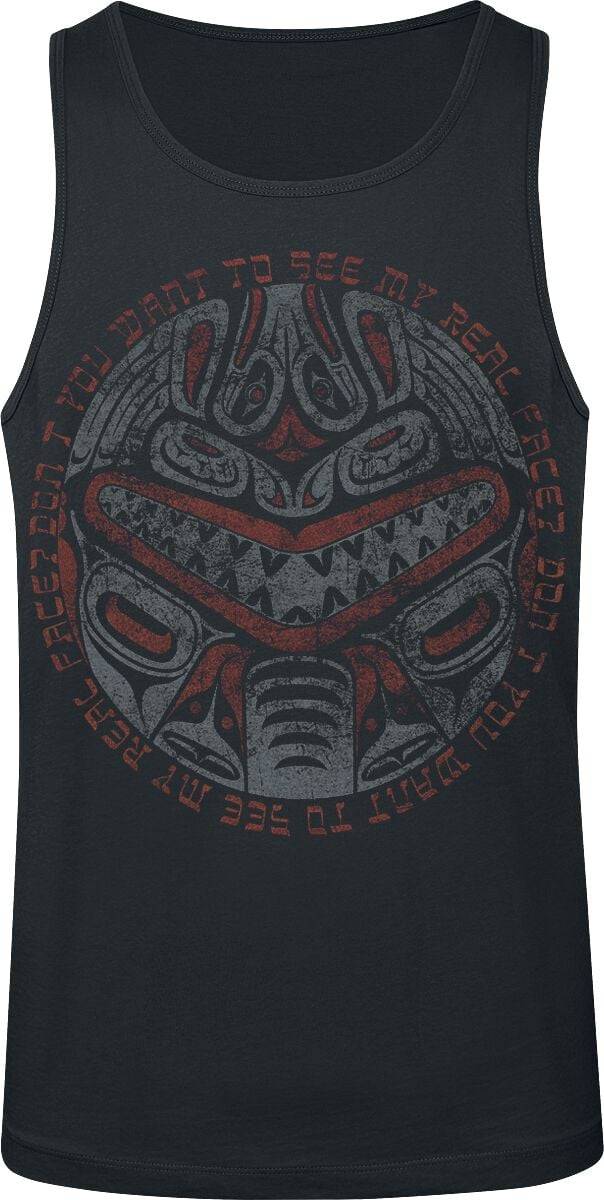 EMP "Hawaiian Mask" Tank-Top schwarz von Outer Vision