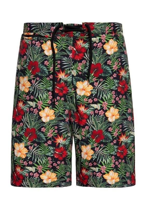 EMP "Hawaiian Style Swim Shorts" Badeshort schwarz von King Kerosin