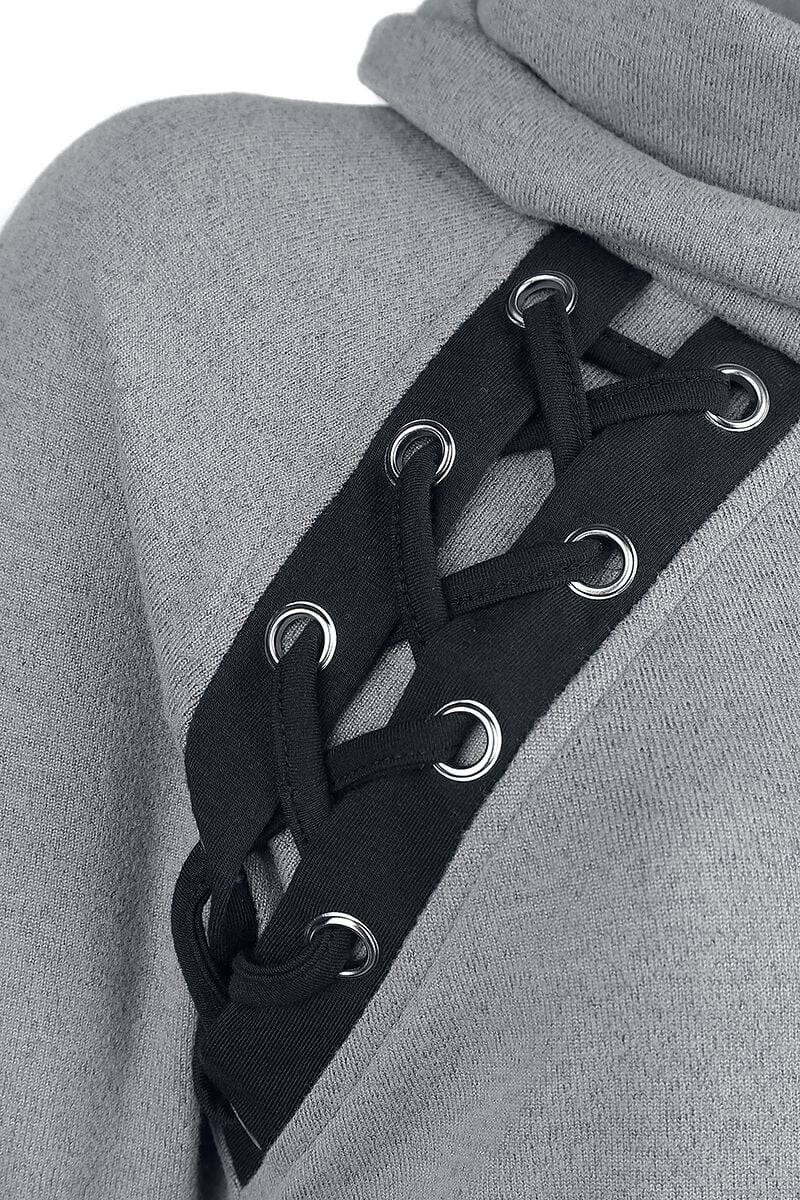 EMP "Hazard Dress" Kurzes Kleid Grau Von Poizen Industries