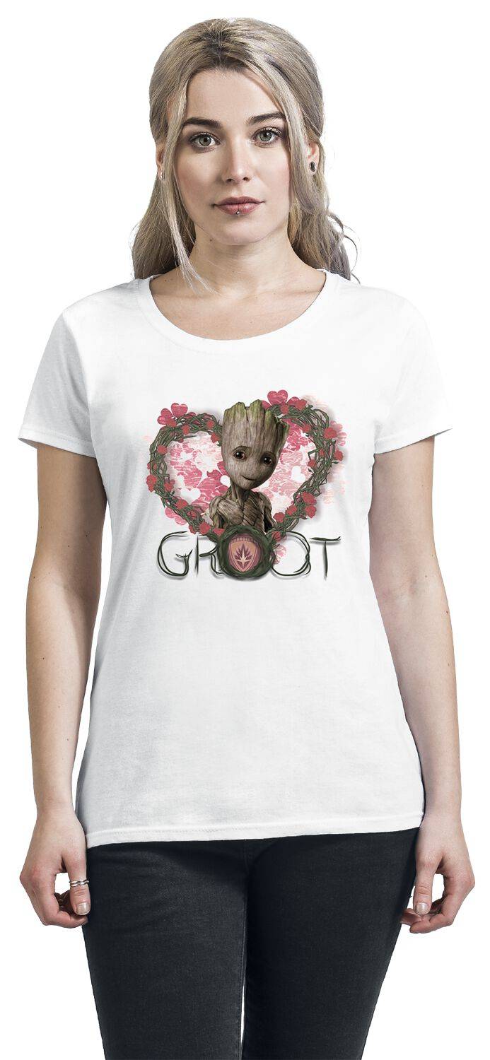 EMP "Heart Flowers" T-Shirt Weiß Von Guardians Of The Galaxy