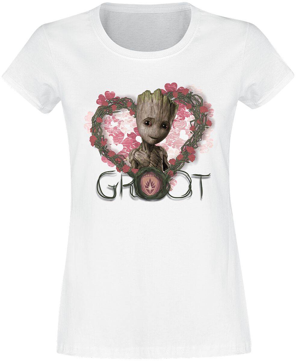 EMP "Heart Flowers" T-Shirt weiß von Guardians Of The Galaxy