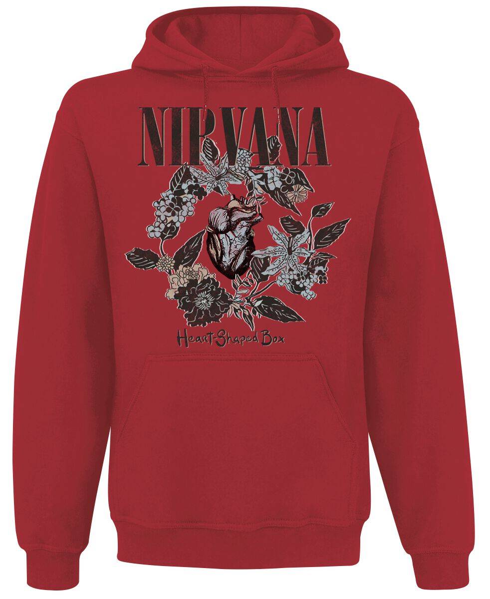EMP "Heart Shaped Box" Kapuzenpullover rot von Nirvana