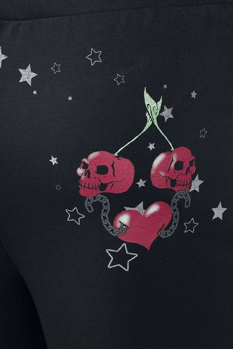 EMP "Heartly Cherries" Stoffhose Schwarz Von Alchemy England