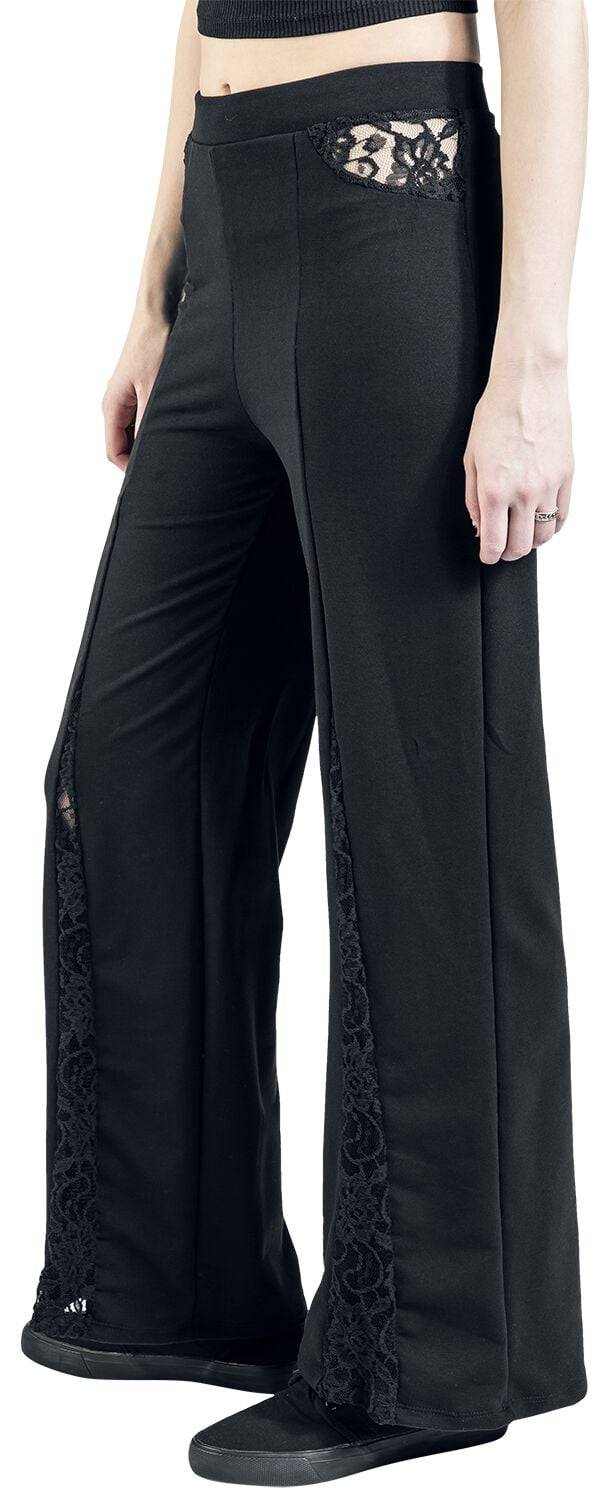 EMP "Heartly Cherries" Stoffhose Schwarz Von Alchemy England
