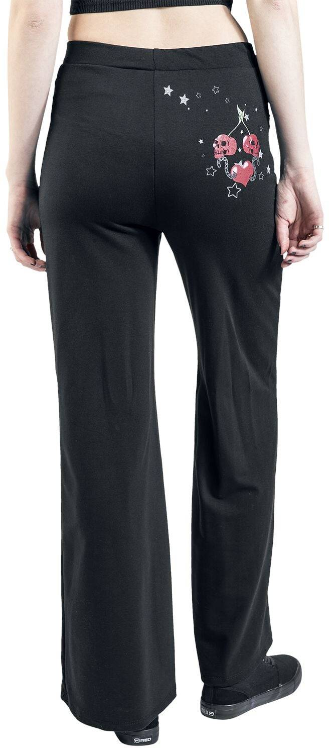 EMP "Heartly Cherries" Stoffhose Schwarz Von Alchemy England