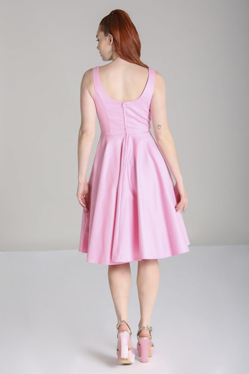 EMP "Heidi Dress Pink" Mittellanges Kleid Pink Von Hell Bunny