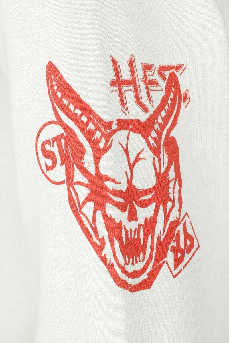 EMP "Hellfire Club" Kapuzenpullover Schwarz/weiß Von Stranger Things