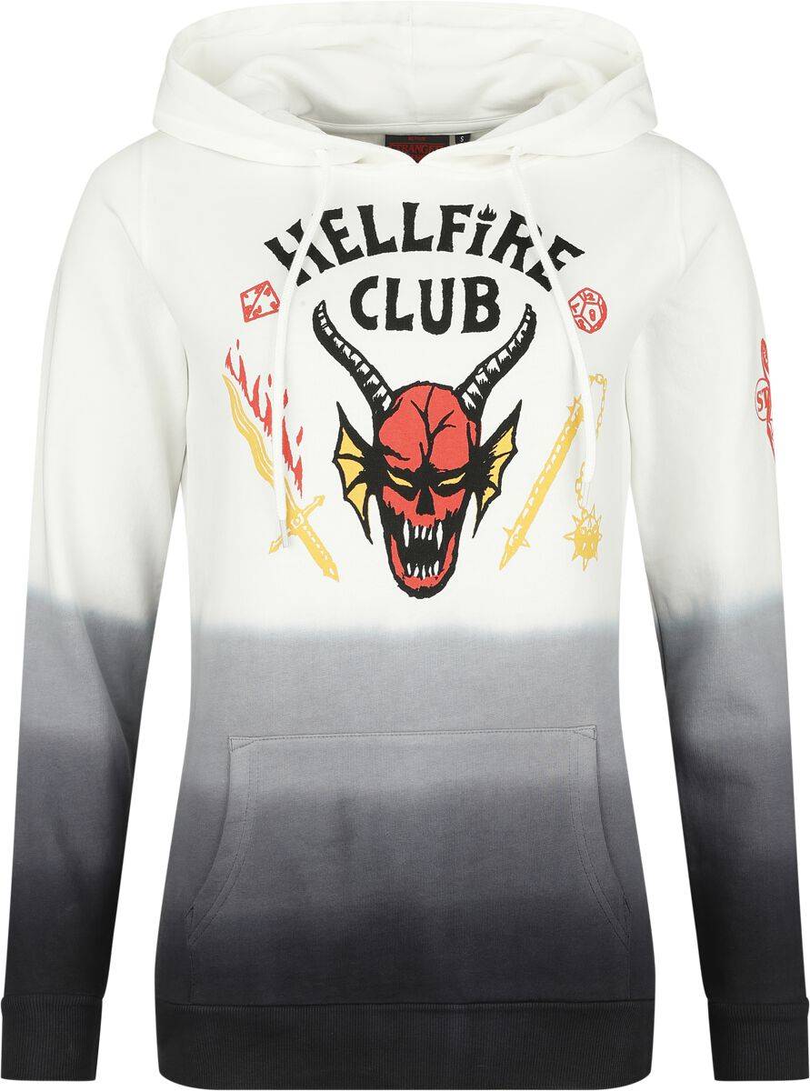 EMP "Hellfire Club" Kapuzenpullover schwarz/weiß von Stranger Things