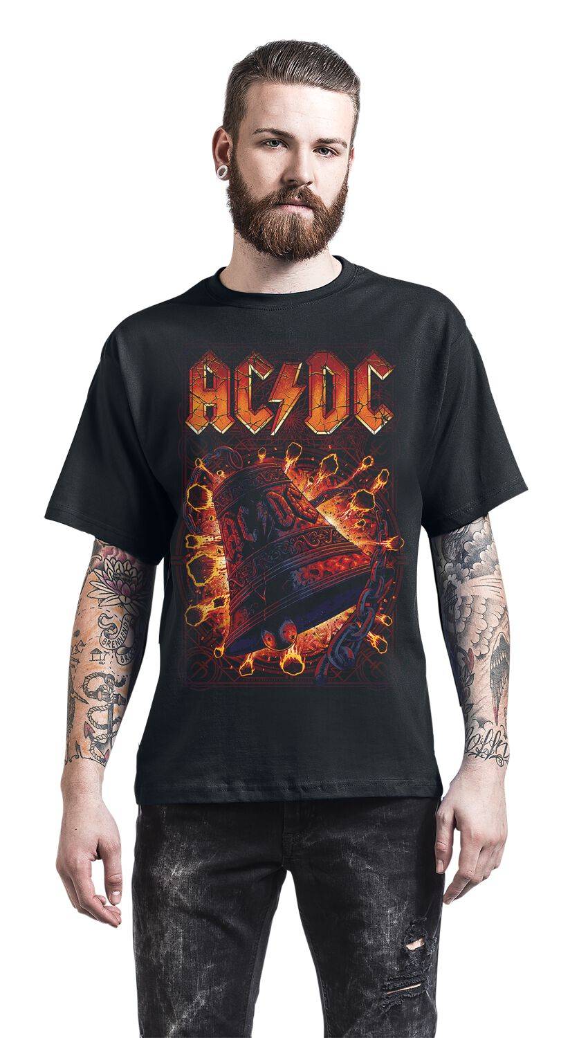 EMP "Hells Bells Explosion" T-Shirt Schwarz Von AC/DC