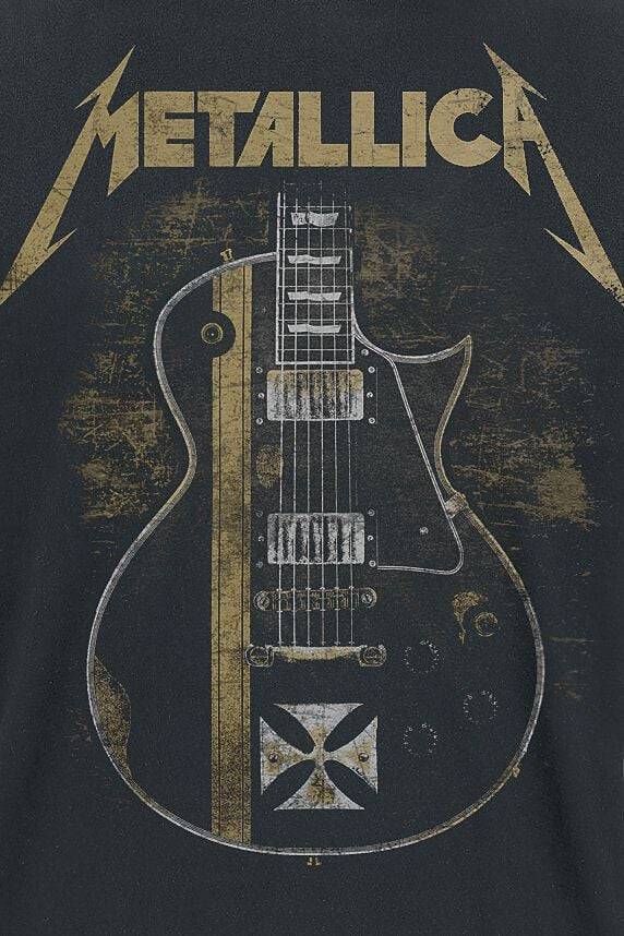 EMP "Hetfield Iron Cross Guitar" T-Shirt Schwarz Von Metallica
