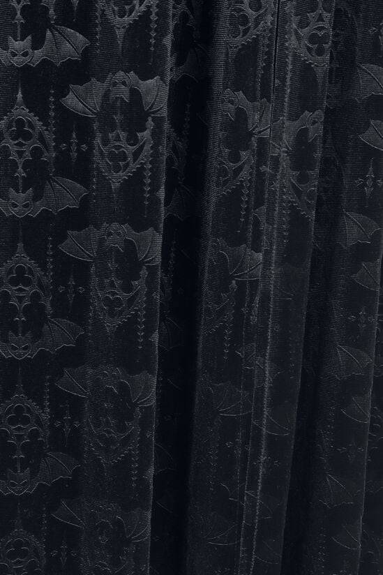 EMP "Hex Gothic Bat Dress" Langes Kleid Schwarz Von Banned Alternative