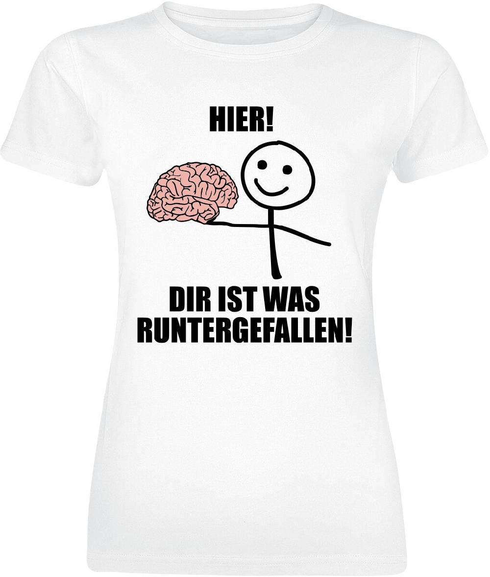 EMP "Hier! Dir ist was runtergefallen!" T-Shirt weiß von Sprüche