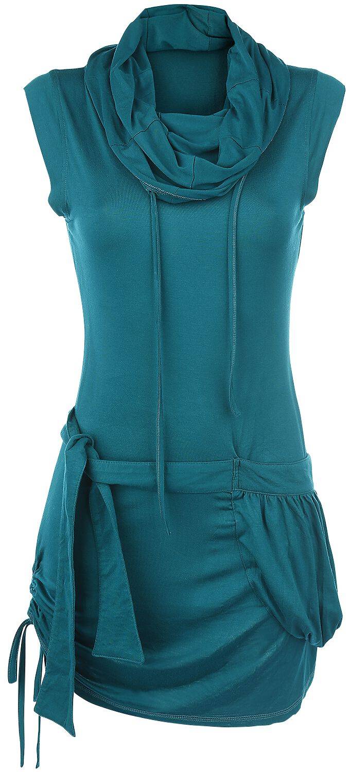 EMP "High Neck Dress" Kurzes Kleid petrol von RED by EMP