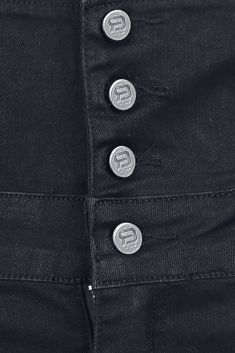 EMP "High Waist Denim Hot Pant" Hotpant Schwarz Von Forplay