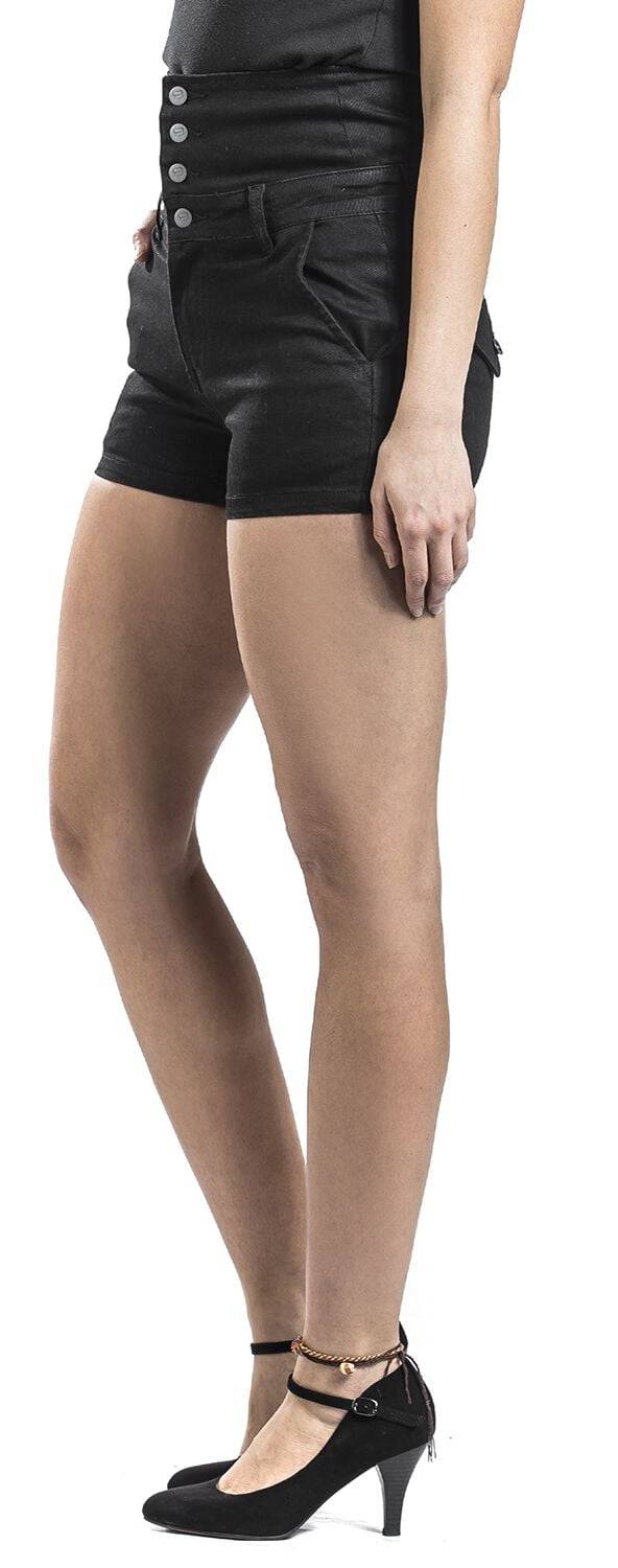 EMP "High Waist Denim Hot Pant" Hotpant Schwarz Von Forplay