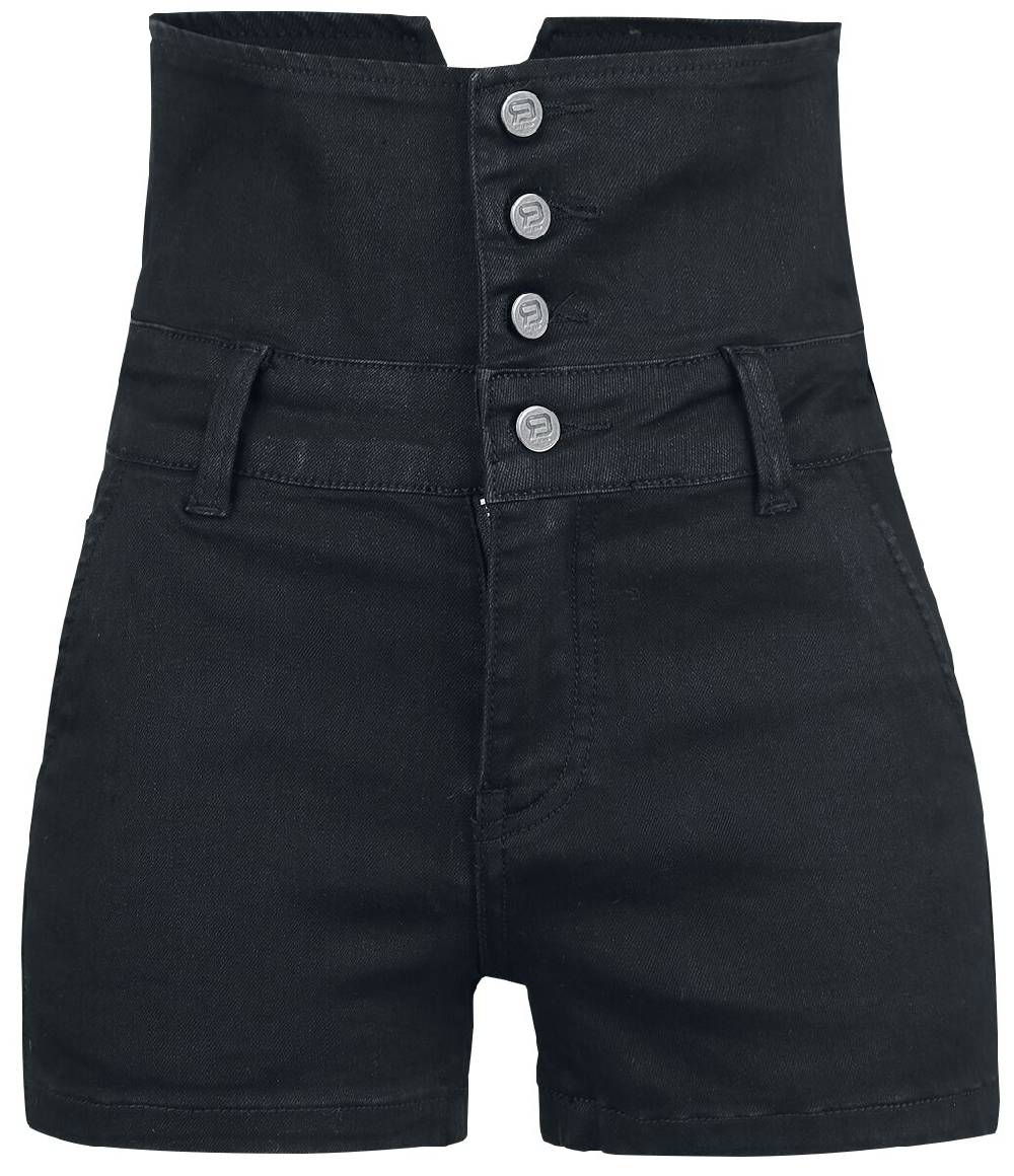 EMP "High Waist Denim Hot Pant" Hotpant schwarz von Forplay