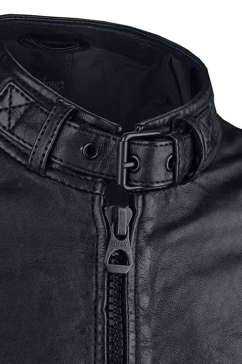 EMP "Highway 2 Slim Fit LAGIV" Lederjacke Schwarz Von Gipsy