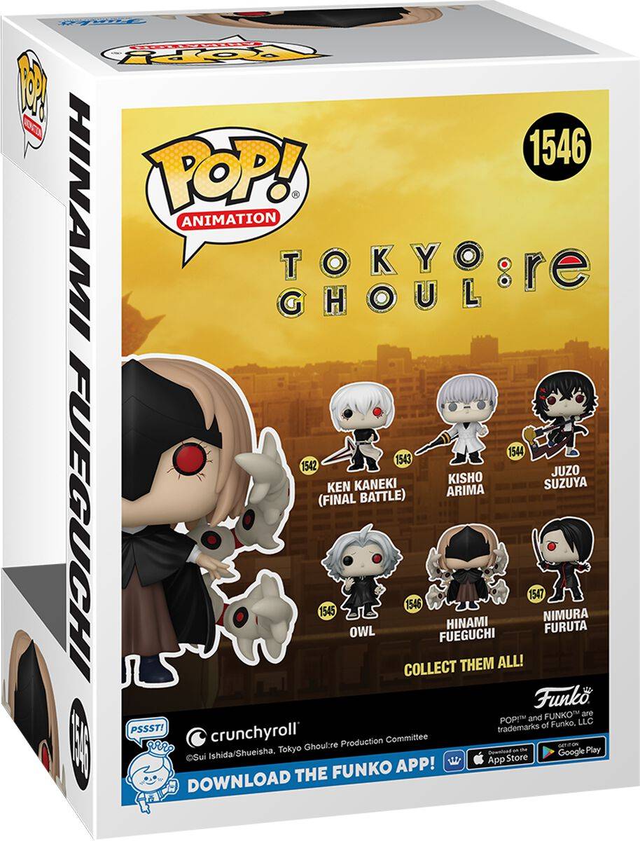 EMP "Hinami Fueguchi (Chase Edition Möglich!) Vinyl Figur 1546" Funko Pop! Multicolor Von Tokyo Ghoul