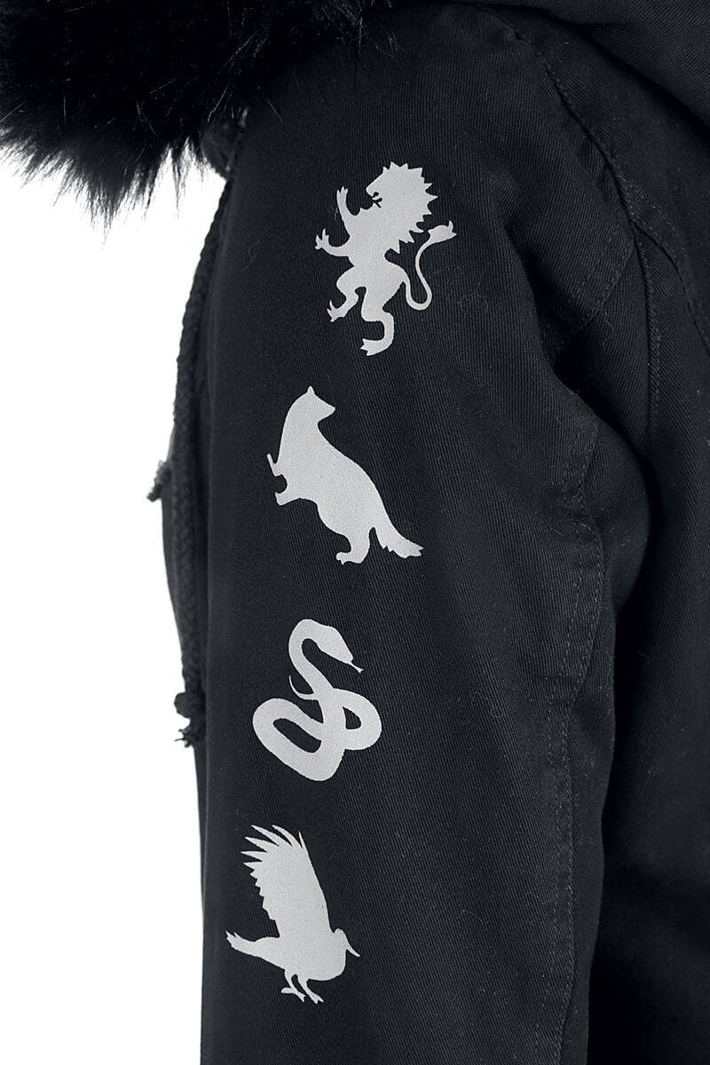 EMP "Hogwarts Crest" Winterjacke Schwarz Von Harry Potter