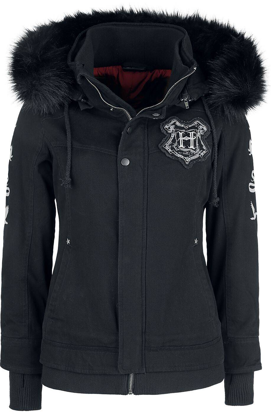 EMP "Hogwarts Crest" Winterjacke schwarz von Harry Potter