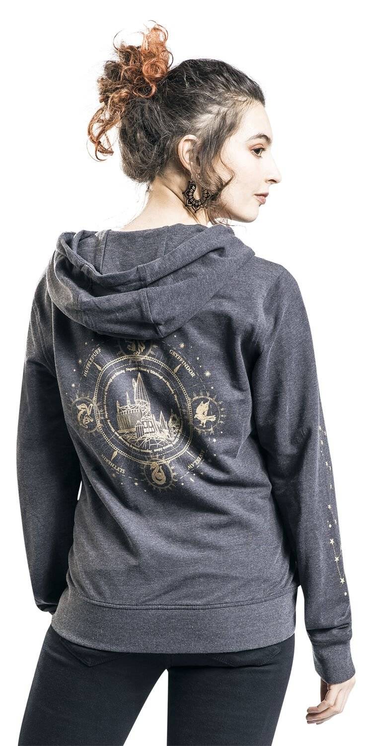 EMP "Hogwarts Home" Kapuzenjacke Charcoal Von Harry Potter