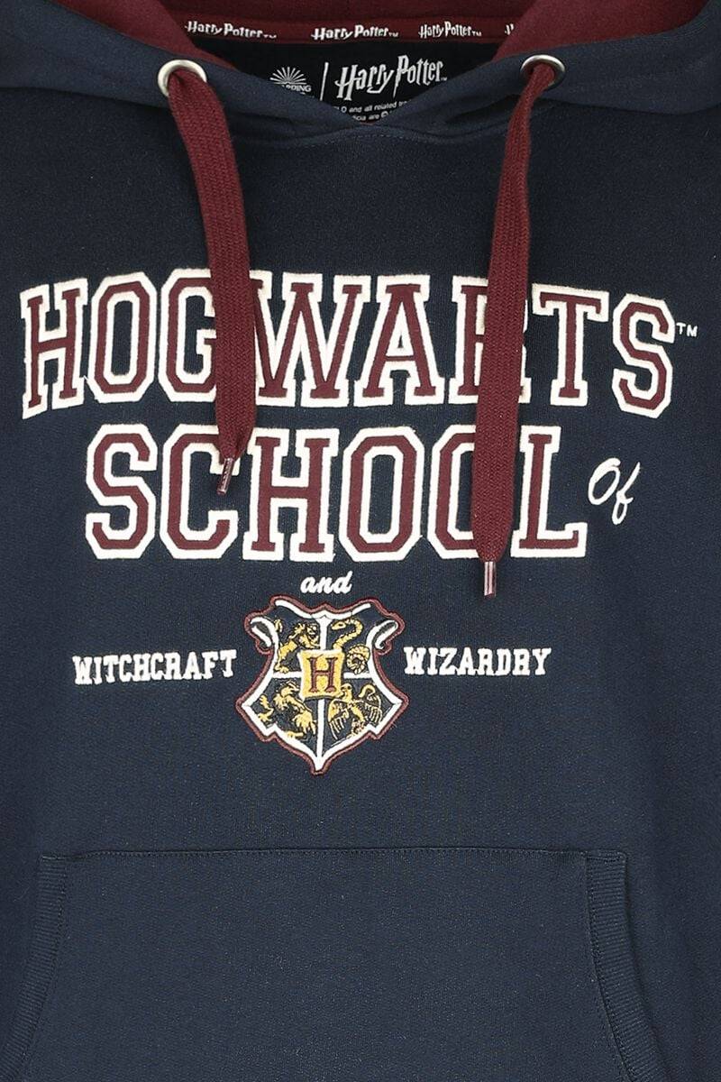 EMP "Hogwarts School" Kapuzenpullover Navy Von Harry Potter