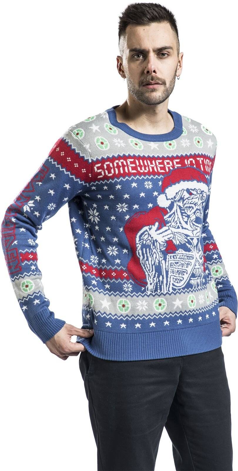 EMP "Holiday Sweater 2024" Weihnachtspullover Multicolor Von Iron Maiden