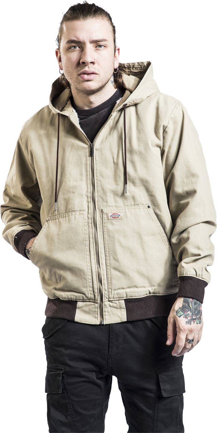 EMP "Hooded Duck Canvas Jacket" Übergangsjacke Sand Von Dickies