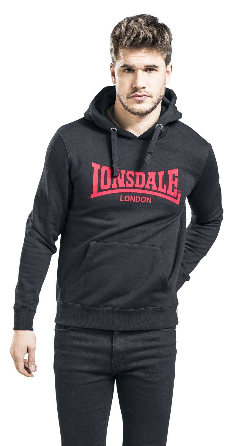 EMP "Hooded One Tone" Kapuzenpullover Schwarz Von Lonsdale London