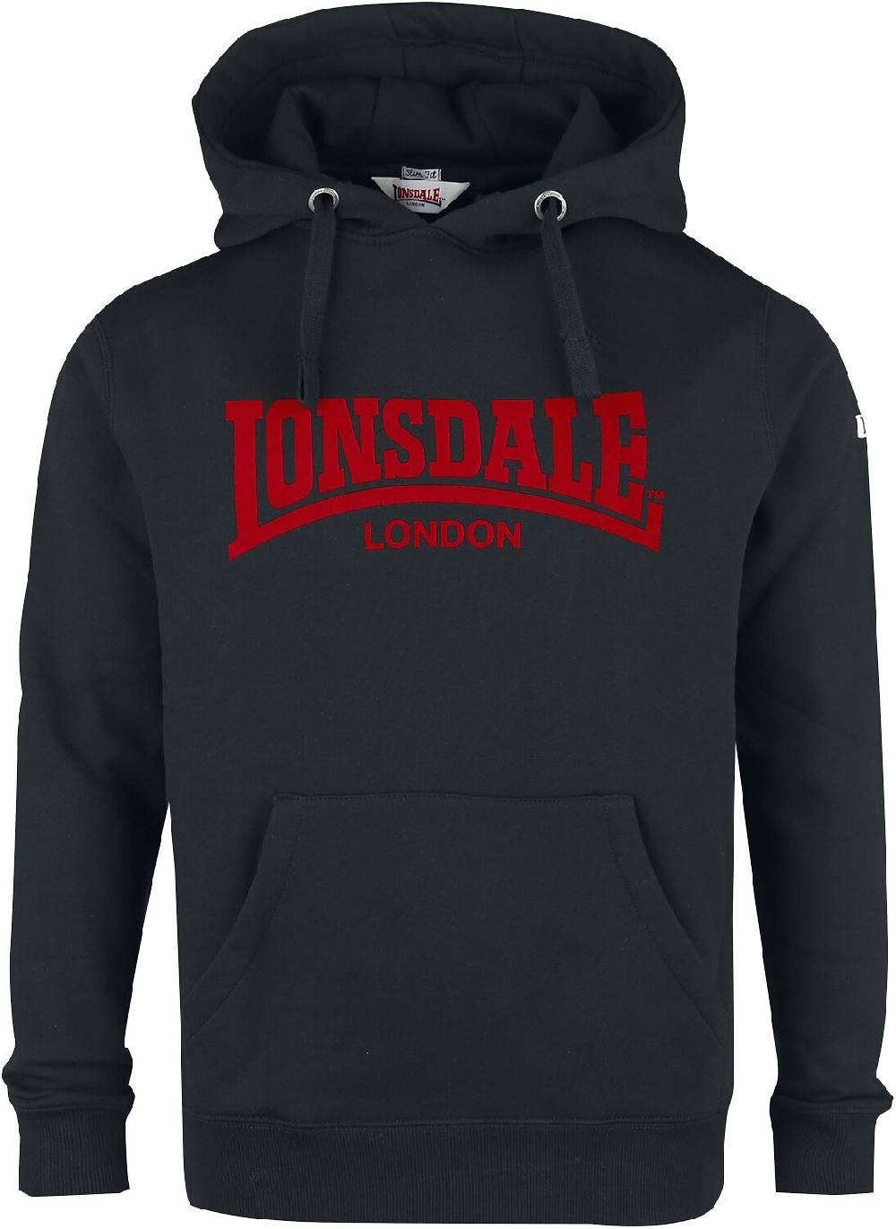 EMP "Hooded One Tone" Kapuzenpullover schwarz von Lonsdale London