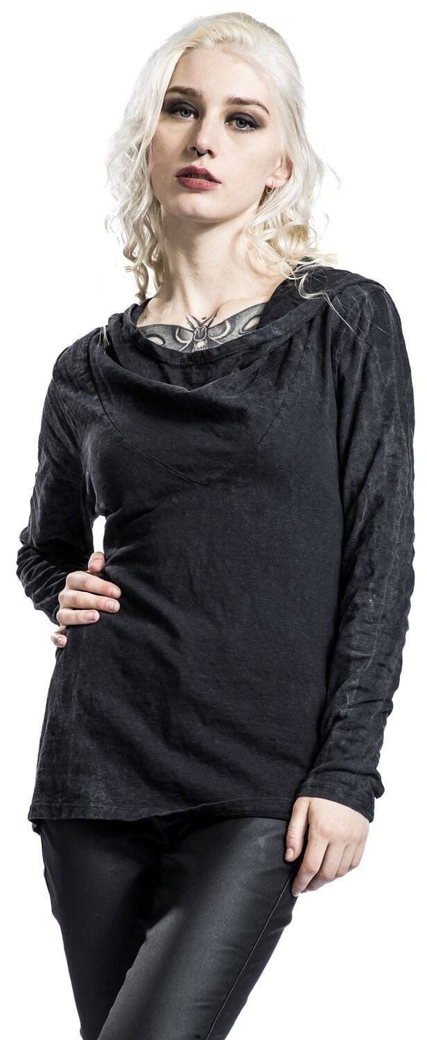 EMP "Hooded Top Deva" Kapuzenpullover Grau Von Outer Vision