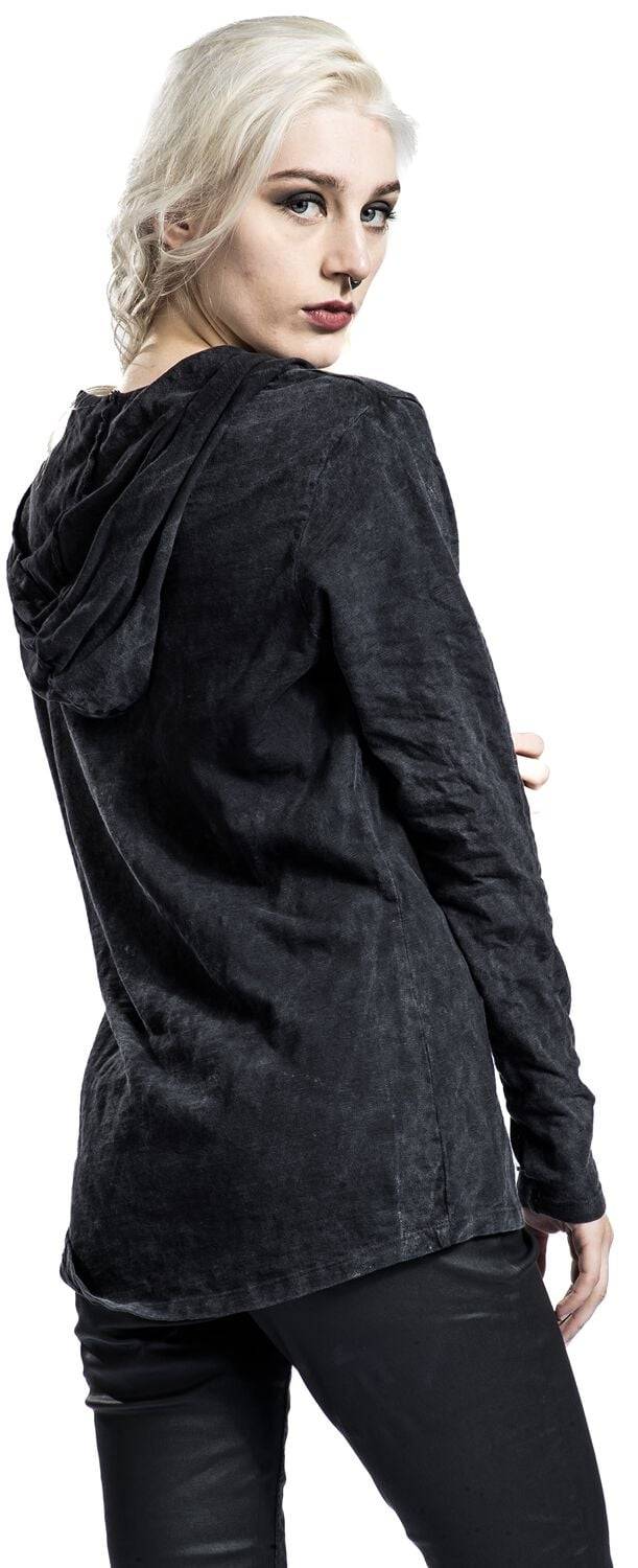 EMP "Hooded Top Deva" Kapuzenpullover Grau Von Outer Vision