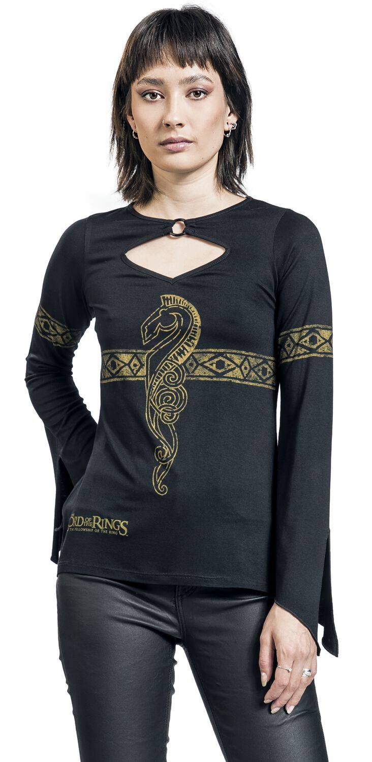 EMP "Horse Of Rohan" Langarmshirt Schwarz Von Der Herr Der Ringe