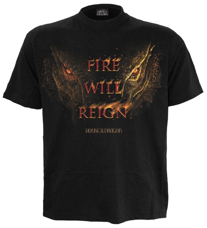 EMP "House of the Dragon - 2 - Fire Will Reign" T-Shirt schwarz von Game Of Thrones