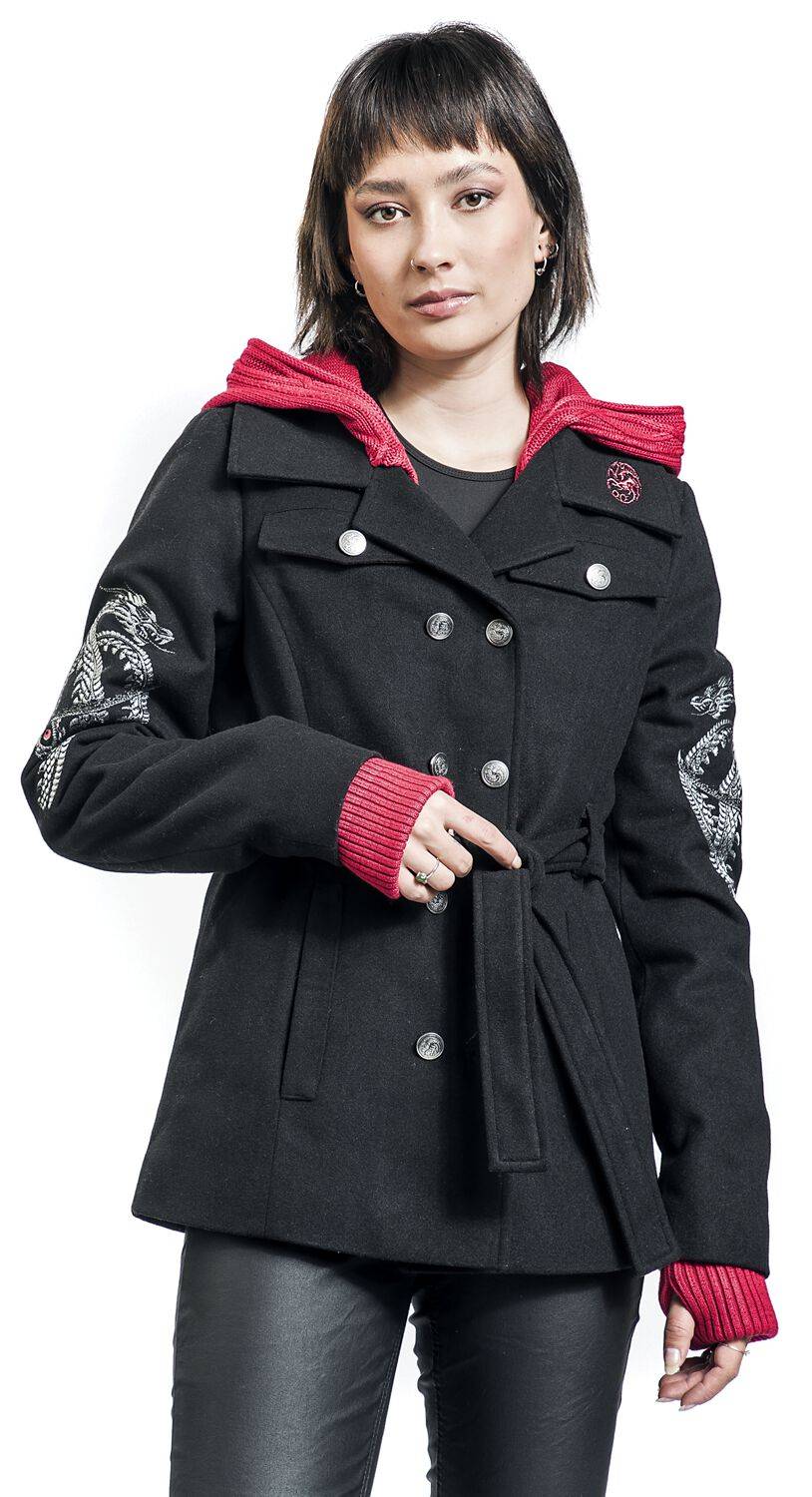 EMP "House Of The Dragon" Winterjacke Schwarz Von Game Of Thrones