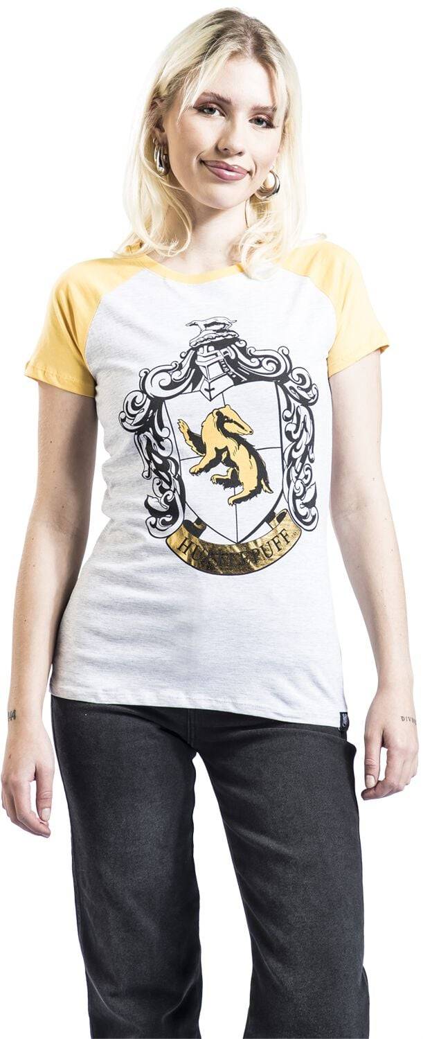EMP "Hufflepuff Gold" T-Shirt Grau/gelb Von Harry Potter