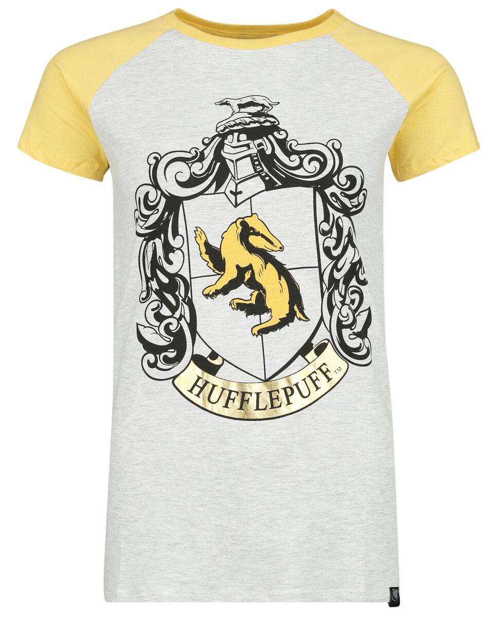 EMP "Hufflepuff Gold" T-Shirt grau/gelb von Harry Potter