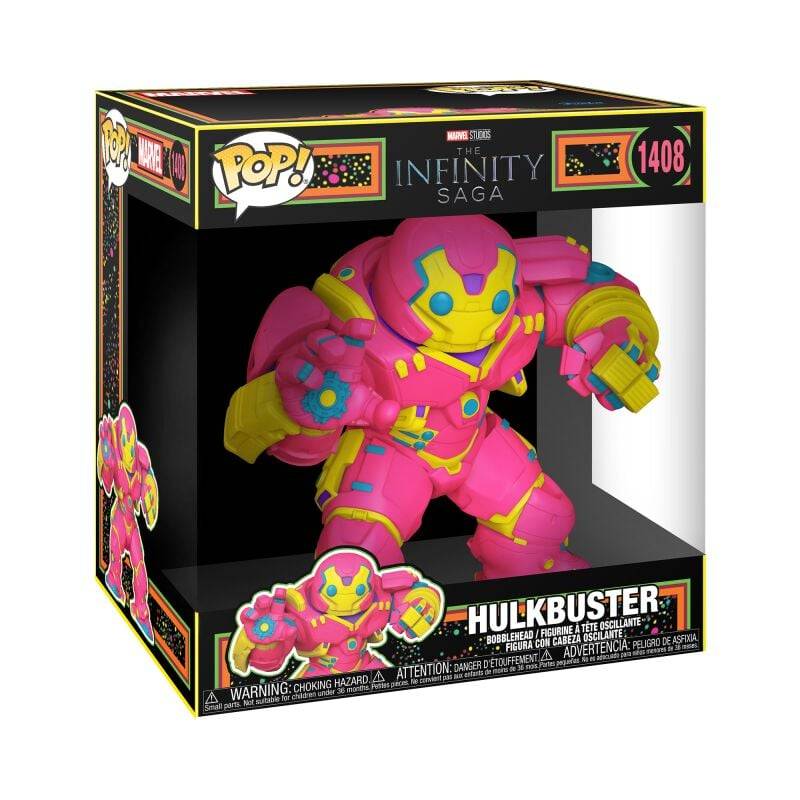 EMP "Hulkbuster (Blacklight) (Jumbo Pop!) Vinyl Figur 1408" Funko Pop! multicolor von Iron Man