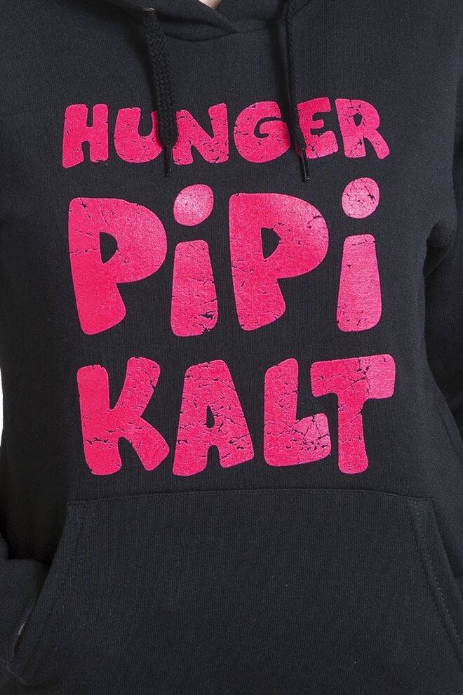 EMP "Hunger, Pipi, Kalt" Kapuzenpullover Schwarz Von Sprüche