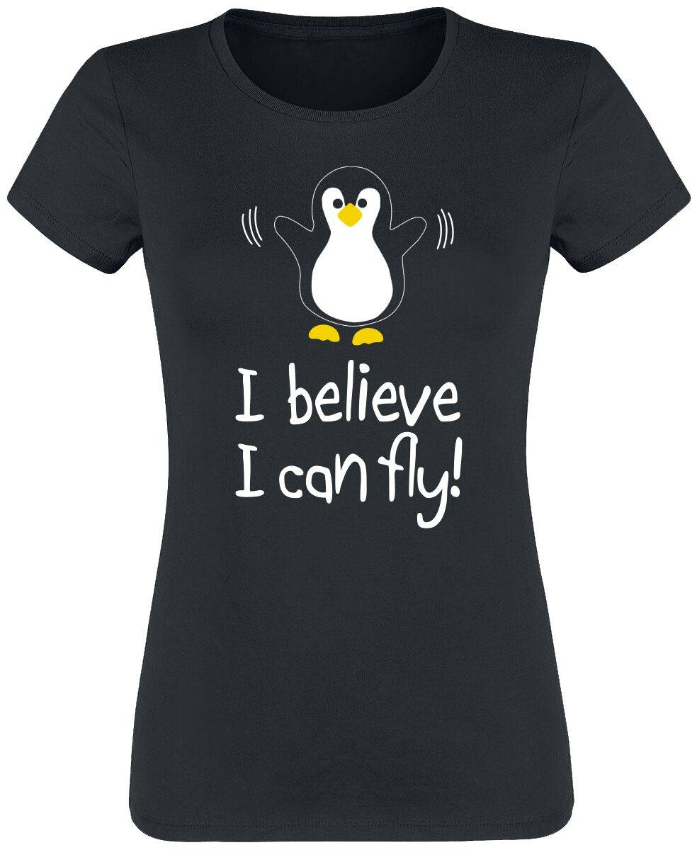 EMP "I Believe I Can Fly!" T-Shirt schwarz von Tierisch