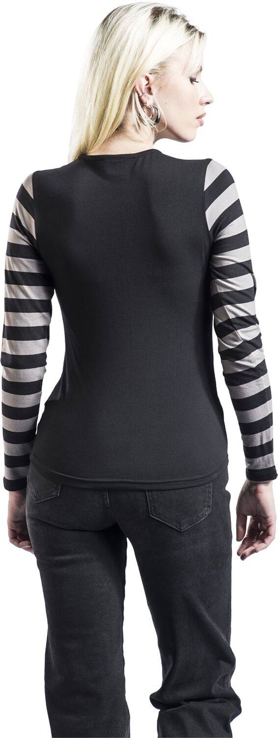 EMP "I Don't Do Tears" Langarmshirt Grau/schwarz Von Wednesday