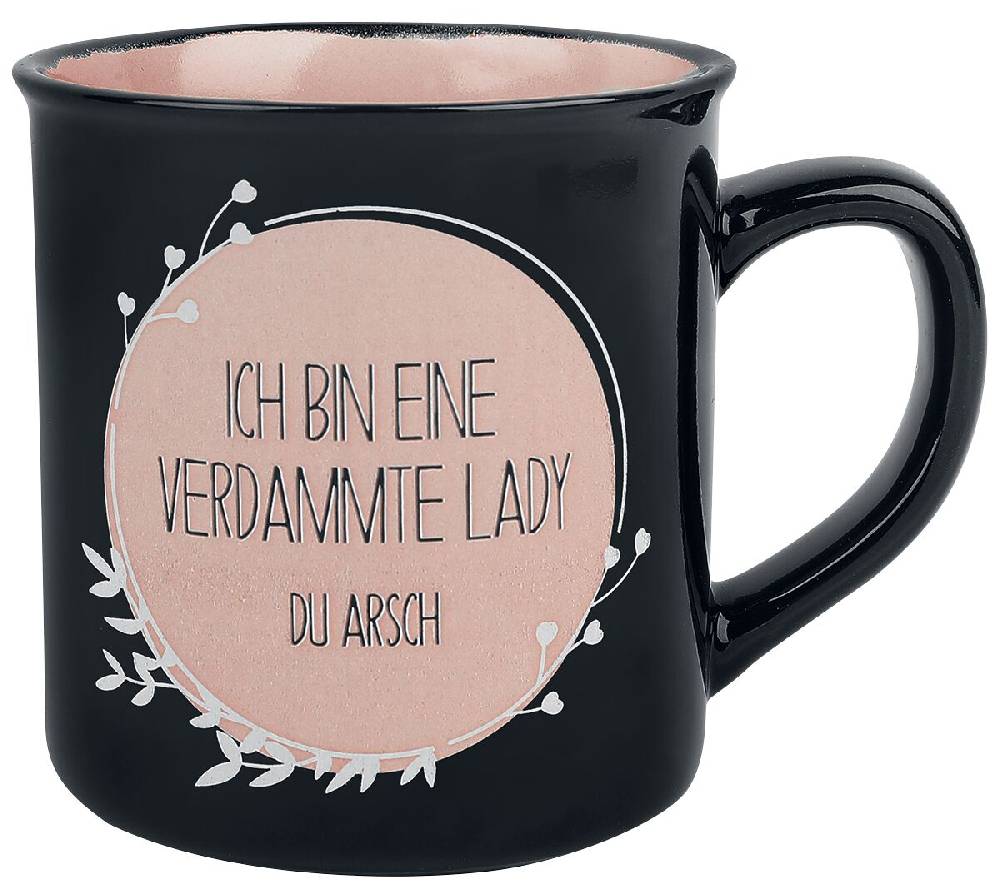EMP "Ich bin eine verdammte Lady du Arsch" Tasse multicolor von Sag es wie es ist