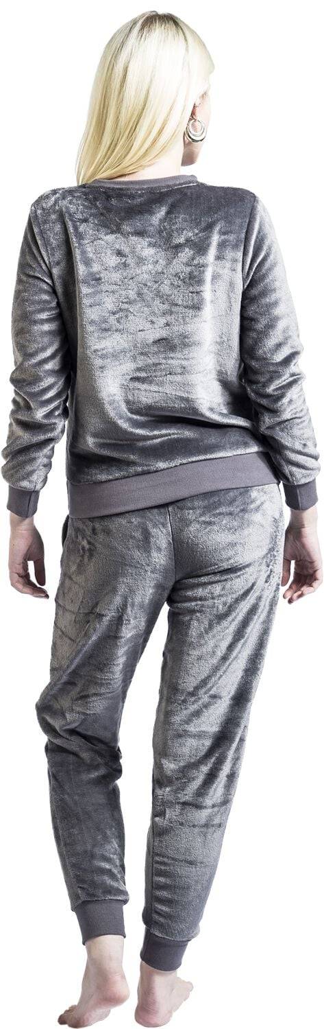 EMP "Ich Bin Nicht Dick. Ich Bin Flauschig." Schlafanzug Grau Von Pummeleinhorn