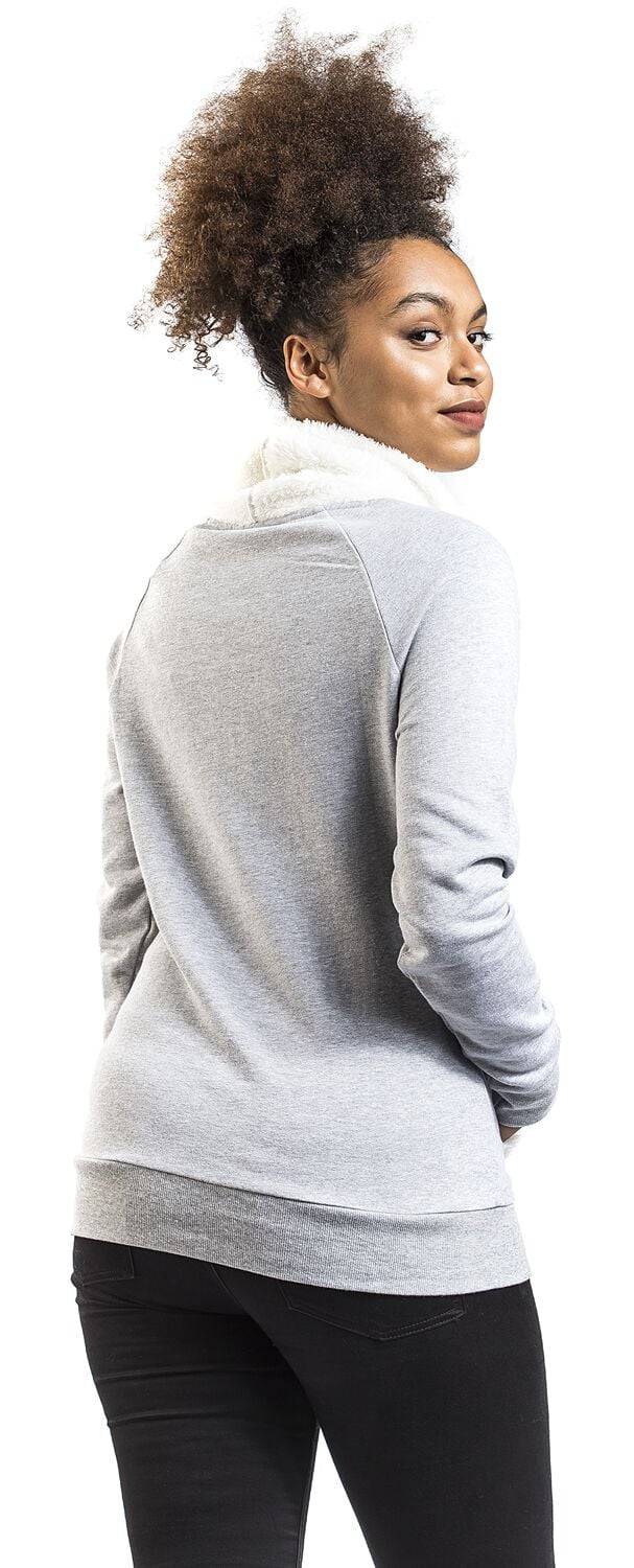 EMP "Ich Bin Nicht Dick. Ich Bin Flauschig!" Sweatshirt Grau Meliert Von Pummeleinhorn