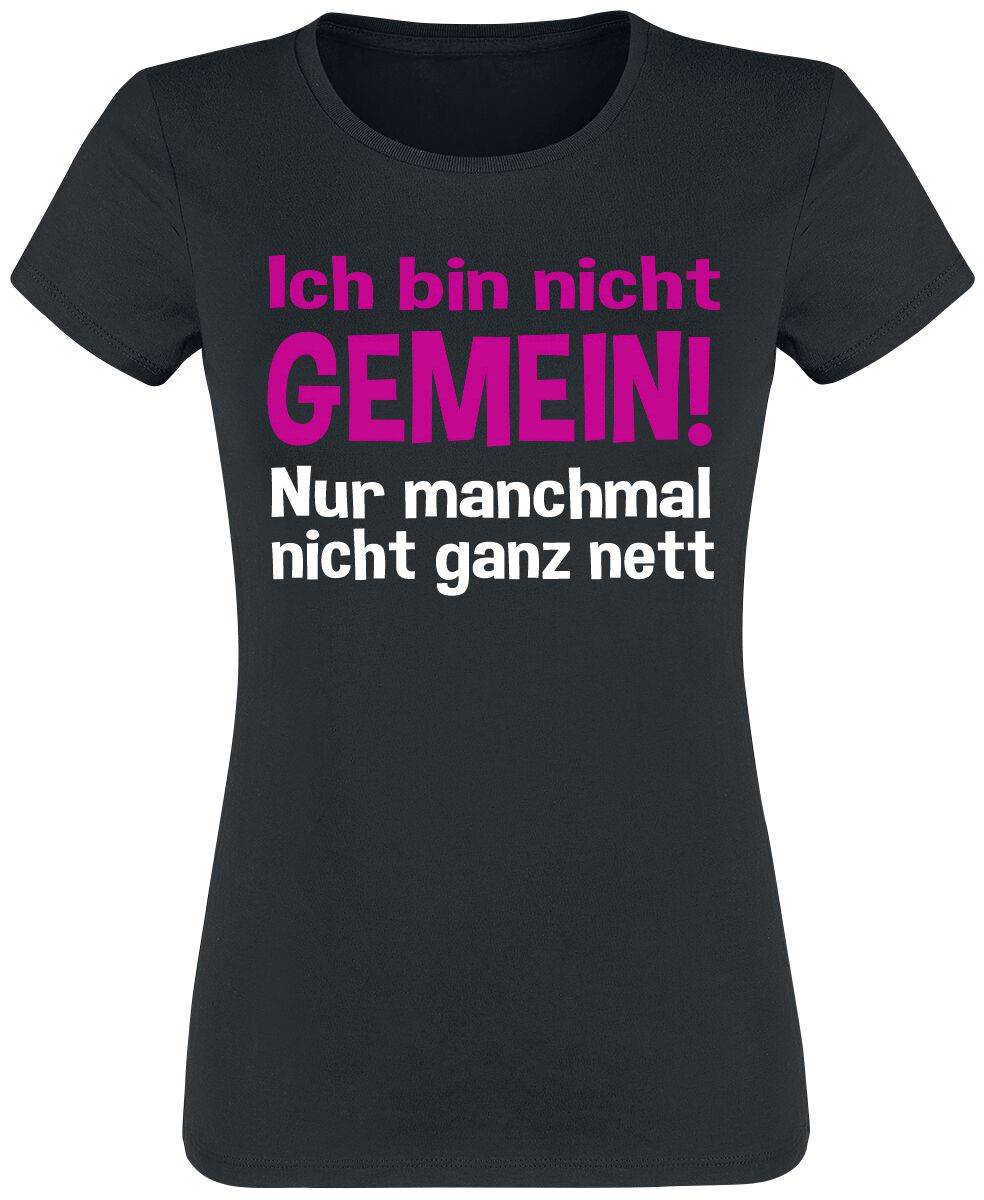 EMP "Ich bin nicht gemein!" T-Shirt schwarz von Sprüche